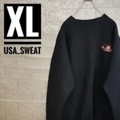 USA製IVY CREWヴィンテージ古着スウェットトレーナーXLワンポイント刺繍