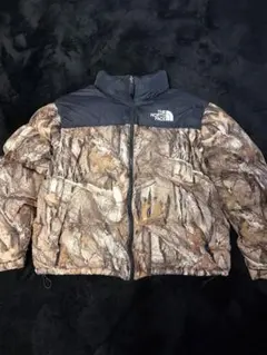 The North Face ダウンジャケット カモフラージュ/ブラック