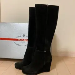 年末年始お値下げ‼️PRADA・プラダ・スエード ロングブーツ　36サイズ