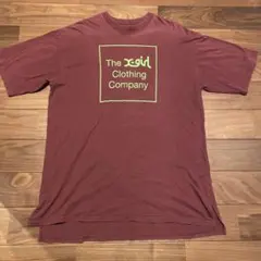 X-girl ボックスロゴ 半袖 Tシャツ えんじ ONE SIZEのサムネイル