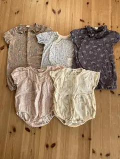 テータテート　半袖ロンパース80 70