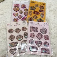 ラプンツェル　ライオンキング　セリア　ウォーターシール　4枚セット