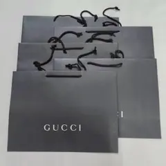 GUCCI（グッチ）ショッパー ショッピング袋 ブラック 大5枚セット