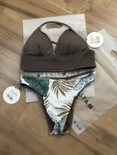 ALEXIA STAM アリシアスタン 上下ビキニセット ハイウエストボトム M