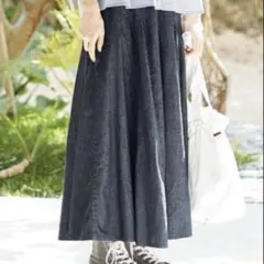 美品 サニークラウズ Sunny clouds デニムのマキシ スカート ロング