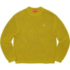 Supreme クルーネック ニット セーター 黄緑 Lのサムネイル