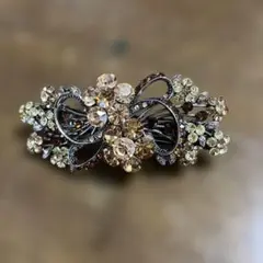 クリスタル バレッタM ブラウン系 結婚式のサムネイル