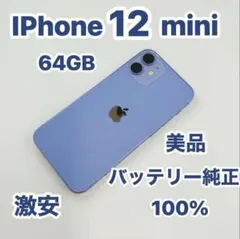 iPhone 12 mini 64GB ブルー 美品 SIMフリー