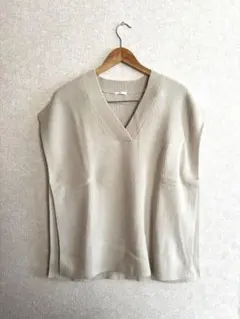 ニットロングベスト