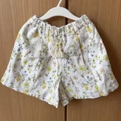 ブランシェス【爽パン 綿100％】花柄ショートパンツ140