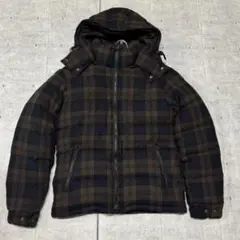 美品 BEAMS フーデッド ウールダウンジャケット フード取外し ビームス