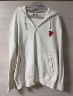PLAY COMME des GARÇONS ハート刺繍 パーカー XL