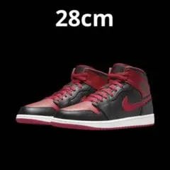 ナイキエアジョーダン1 MID AIR JORDAN 1 28cm banned