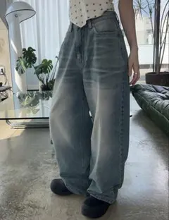 shein 人気完売品 ワイド デニム バギー