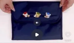 ファミリア ポーチ　マルチケース ネイビー 新品未使用