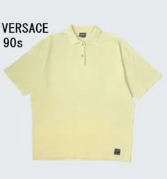 VERSACE 90s ヴィンテージ ポロシャツ イエローのサムネイル