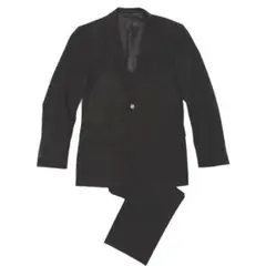 A Day in the life 黒ストライプ スーツ 洗える SOLOTEX