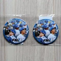 北海道日本ハムファイターズ FAV限定 缶バッジ 2個セット
