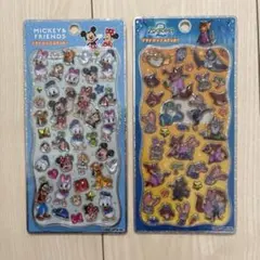 ズートピア2、ディズニー　プチドロップステッカー2点セット