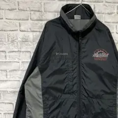コロンビア　マウンテンパーカーブラックL ロゴ刺繍アウトドア0121