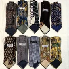 ③ネクタイ 10本セット まとめ売り 現状品 総柄　おしゃれ