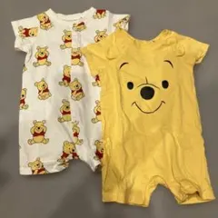 H＆M プーさん ロンパース 2点セット