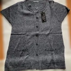 お値下げ　新品　グレー系　ボタン付き ニットベスト M-L
