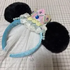 ディズニー カチューシャ ミニー 王冠・ヴェール付き