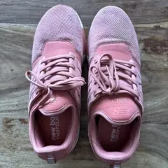 即決 new balance MRL247D R ニューバランス バーシティオレンジ ニット素材 Dワイズ 26cm 美中古品 24時間⁄7日間がコンセプト!! new balanceの新モデル「247」の第2弾