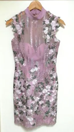 クチュールアン　an　花柄刺繍　レース　キャバドレス　キャバワンピース