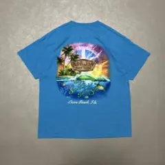 RONJONロンジョン00sメキシコ製両面プリントTシャツサーフ系キムタクXL青のサムネイル