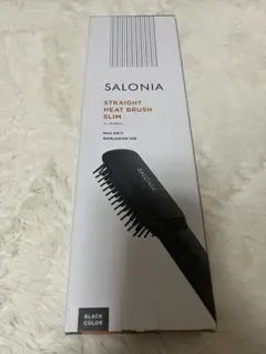 【新品未使用】SALONIA ストレートヒートブラシスリム ブラック