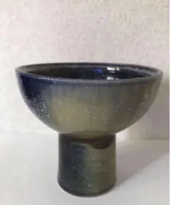 美品　笠間焼　フルーツ盛　小物入花器いけばな陶器 kasama pottery