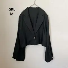 グレイルGRL 黒　スリットスリーブジャケット　Ｍのサムネイル