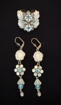 ミハエルネグリン Michal Negrin リングピアスセット