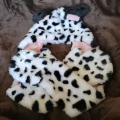 ディズニー 101匹わんちゃん ダルメシアン ファンキャップ 手袋付きマフラー