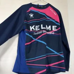 KELME 長袖シャツ S ネイビー ピンク