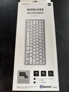 ワイヤレスキーボード Bluetooth 5.0 78キー 3coins