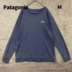 パタゴニア 長袖Tシャツ ネイビー M メンズ P-6ロゴ【6381】