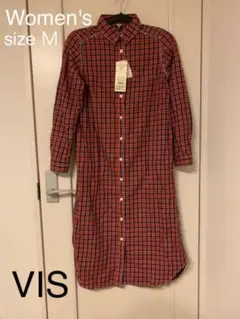 VIS♪ チェックシャツロングワンピース✴︎Women's M