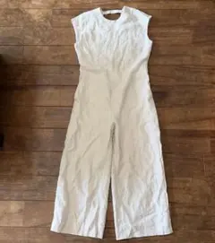 ホワイトノースリーブオールインワン 36 | Mercari