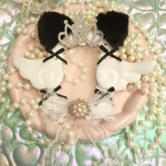 ホイップデコ 硬質カードケース 羽 ねこ耳