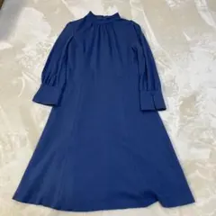 SALE！上品♡reflect ブルーハイネック長袖ワンピース 9