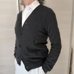 392_POLO メリノウールカーディガン