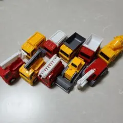 ミニカー　プルバックカー　工事作業車両10種セット