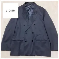 LIDNM リドム ダブルブレスト テーラードジャケット グレー スチールブルーのサムネイル