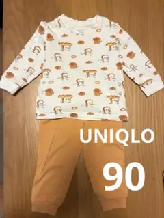パンどろぼう　UNIQLO 長袖パジャマ　90