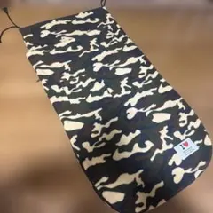 キッズ 防寒フットマフ 迷彩柄