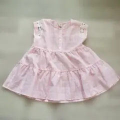 Pupil House ピンク チェック ノースリーブのサムネイル