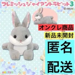 フレミッシュジャイアントラビット3 タイトー限定　　ぬいぐるみ　グレー
